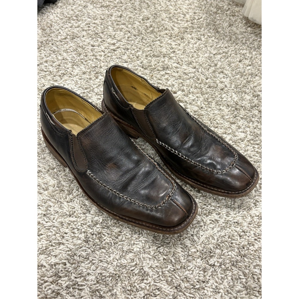 Roan Loafers Mens 11 Brown Leather Benchmade Goodyear Welt Slip On Shoes Read